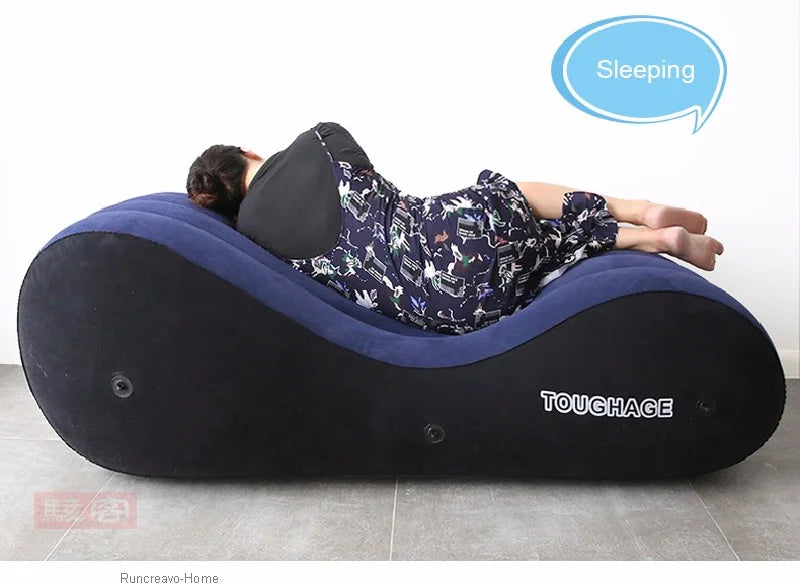Folding Living Room Chairs Inflatable Sofa-3