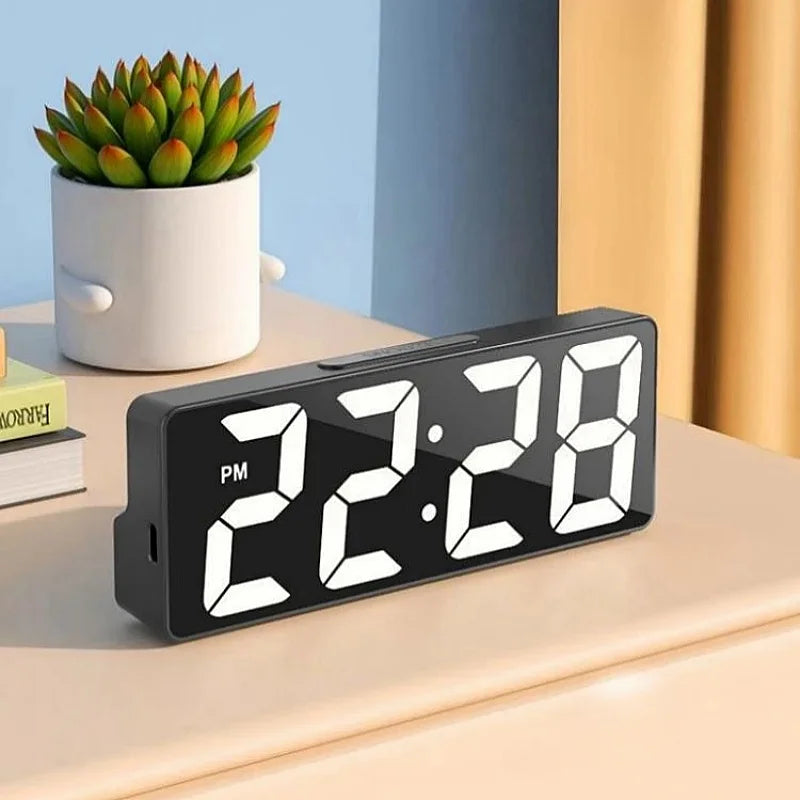 Voice Control Digital Alarm Clock – LED Display-1